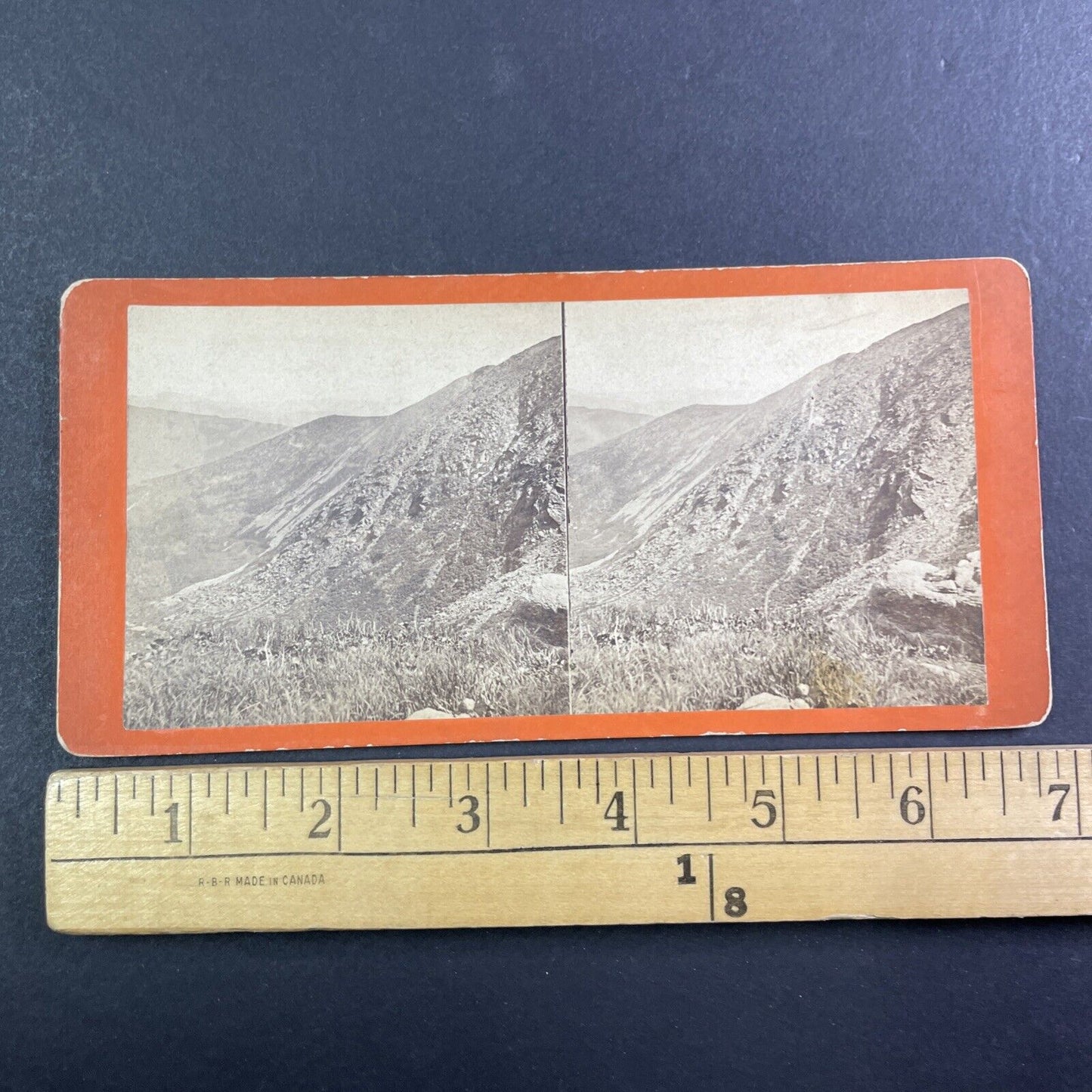 Tuckerman's Ravine New Hampshire Stereoview White Mountains Antique c1870s Y871