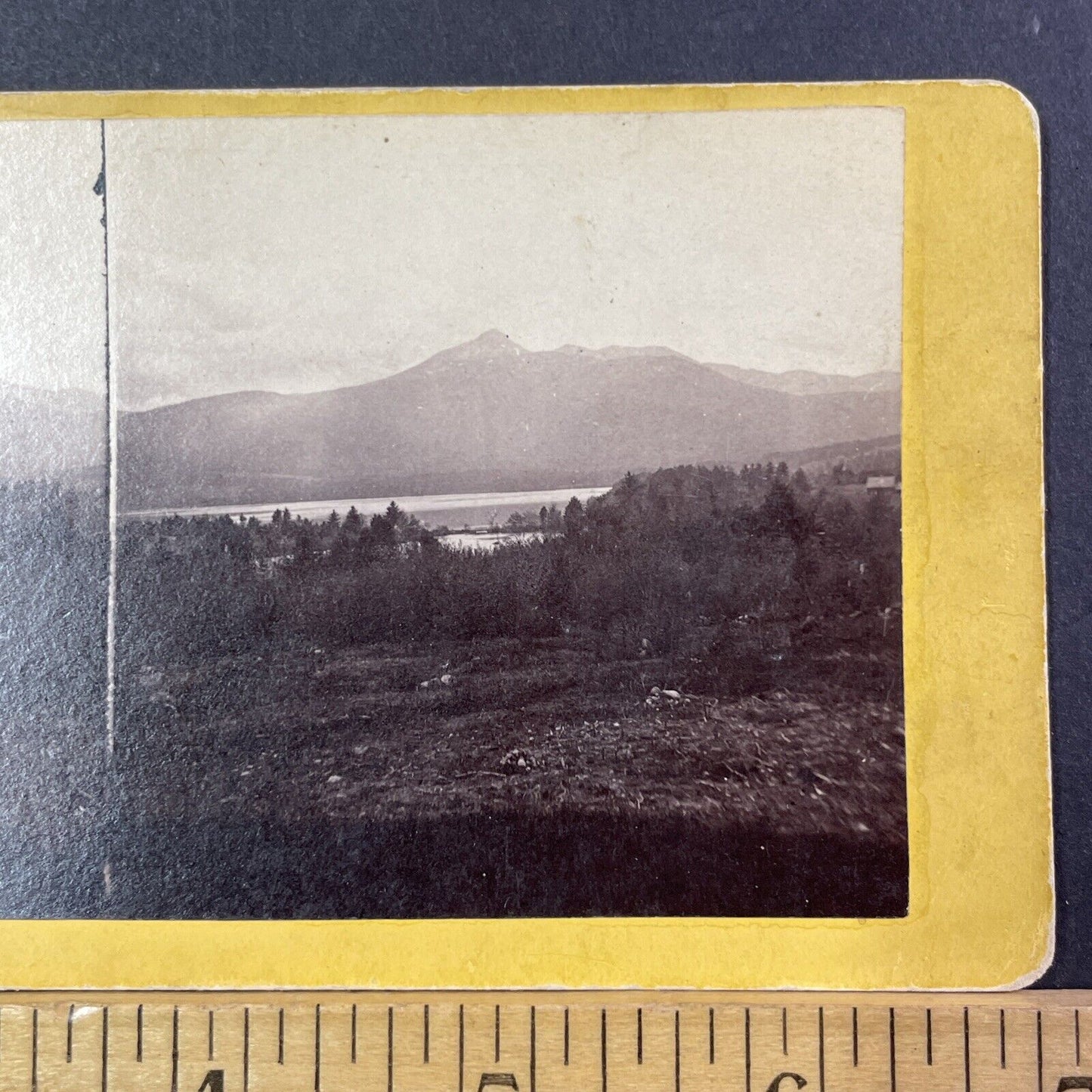 Chocorua Lake Pequawket Stereoview NH Photo AB Hoag Antique c1872 X895