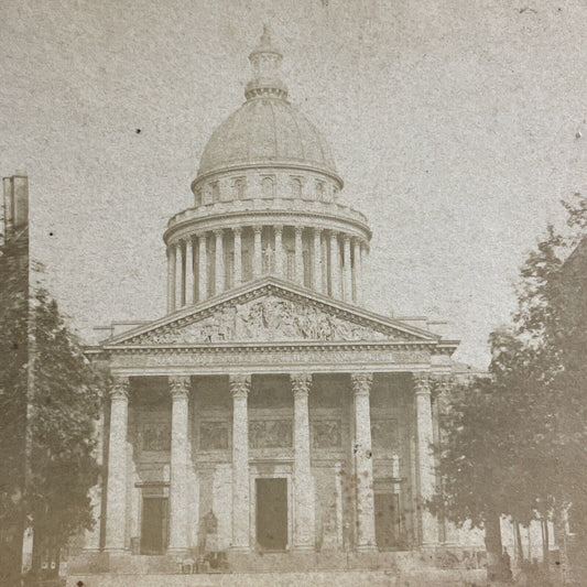 Antique 1870s The Pantheon Paris France Stereoview Photo Card P4377