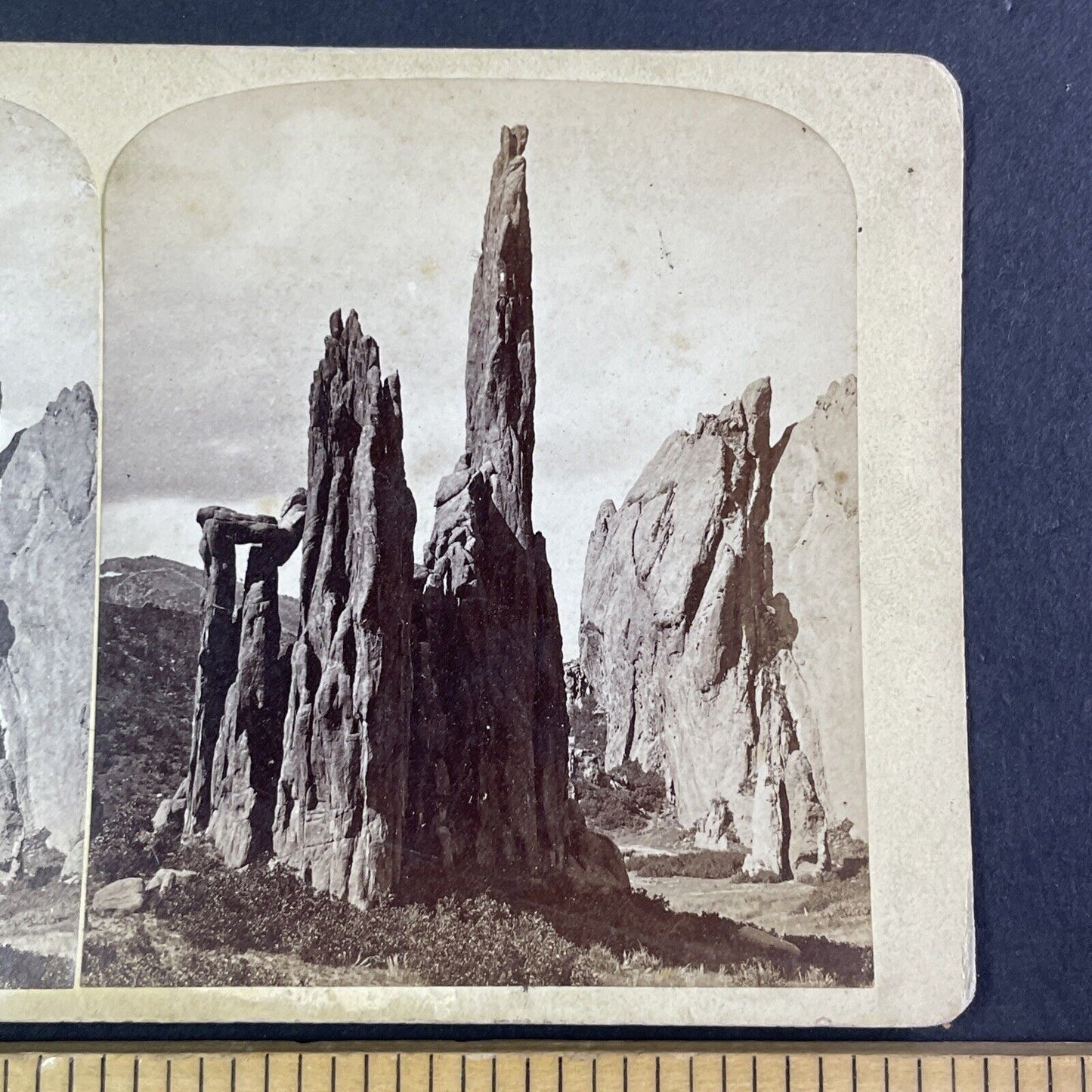 Jupiter Rock Garden of the Gods Colorado Stereoview B. Gurnsey c1870s Y2418