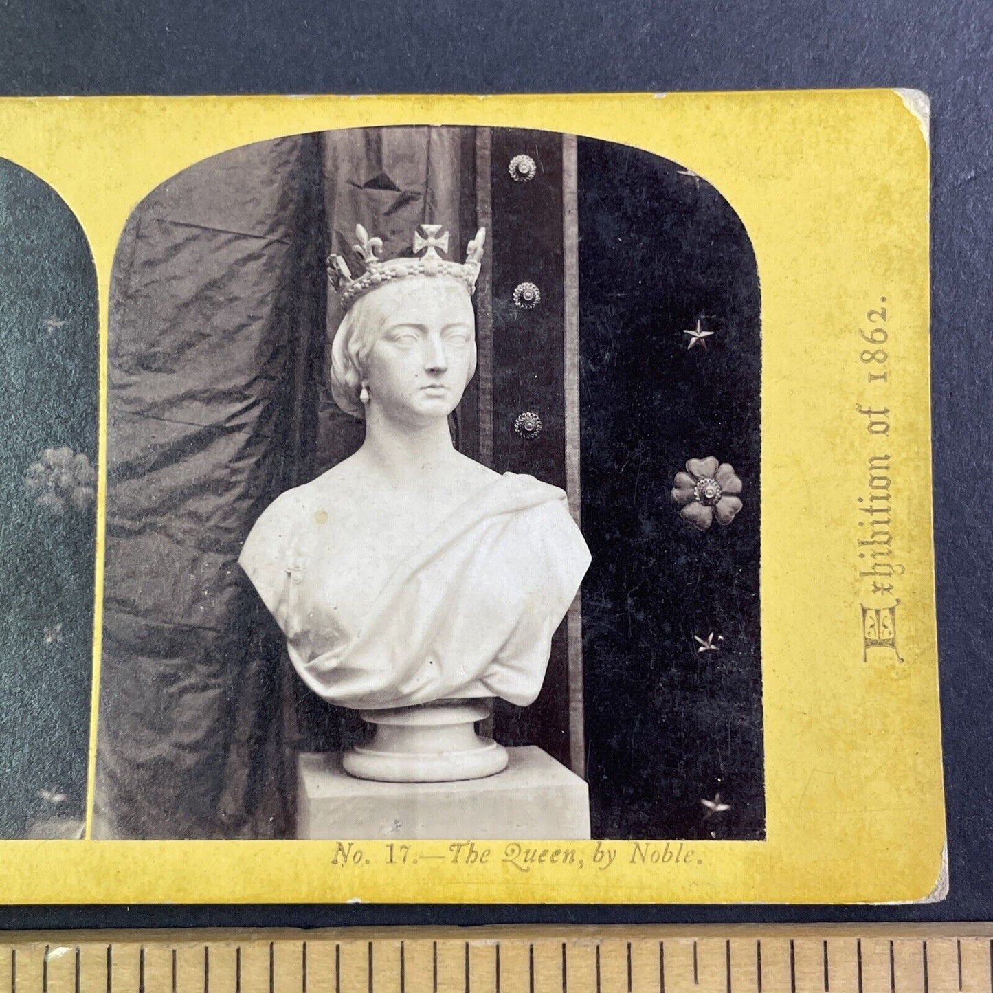 Queen Victoria Bust Stereoview Thomas Houseworth Antique c1862 Y1399