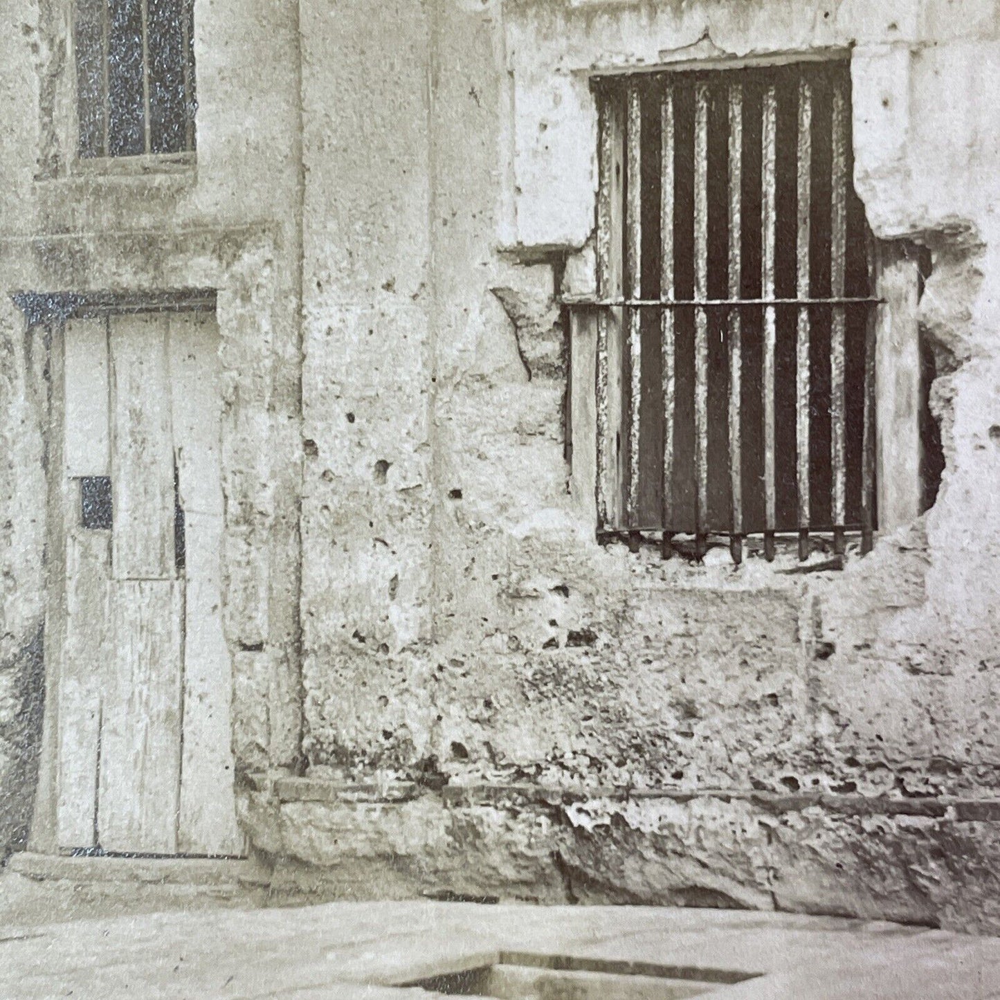 Wild Cat Seminole Native Indian Dungeon Stereoview St. Augustine FL c1870 Y069