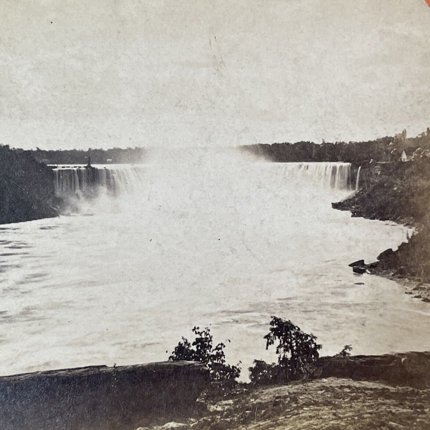 Horseshoe Falls Niagara Falls Stereoview George E. Curtis Antique c1870s Y1826