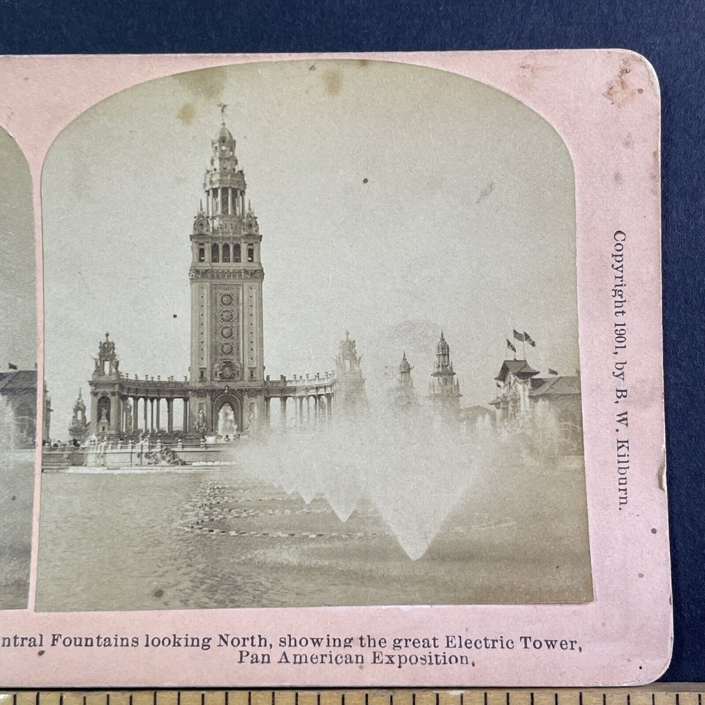 Electric Tower St. Louis Missouri Stereoview James M. Davis Antique c1901 X3262