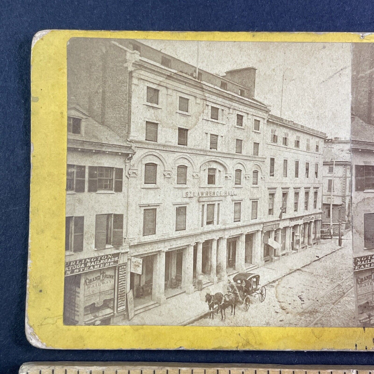 St. Lawrence Hall Montreal Quebec Canada Stereoview J.G. Parks c1870 Y2407