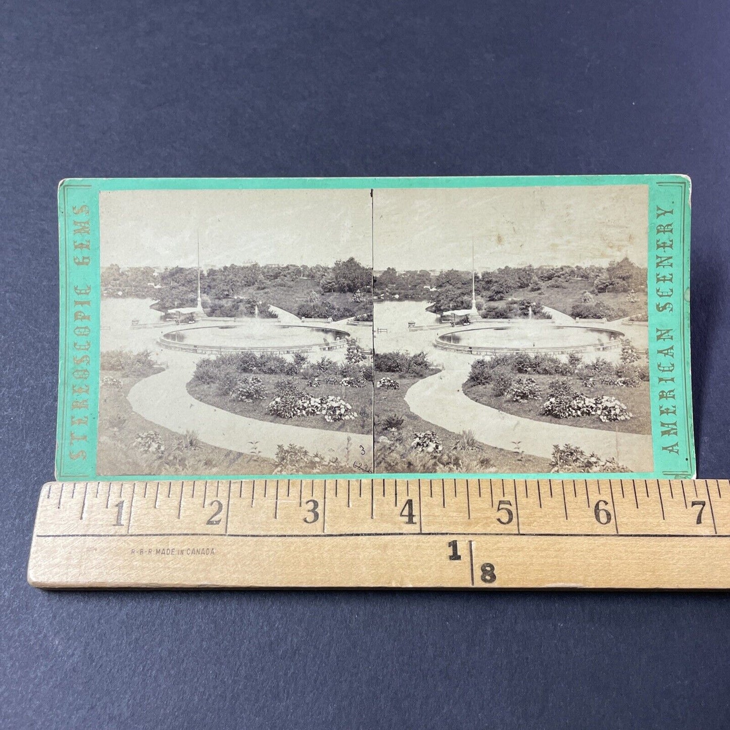 Antique 1870s Central Park Manhattan New York Stereoview Photo Card P2460-10