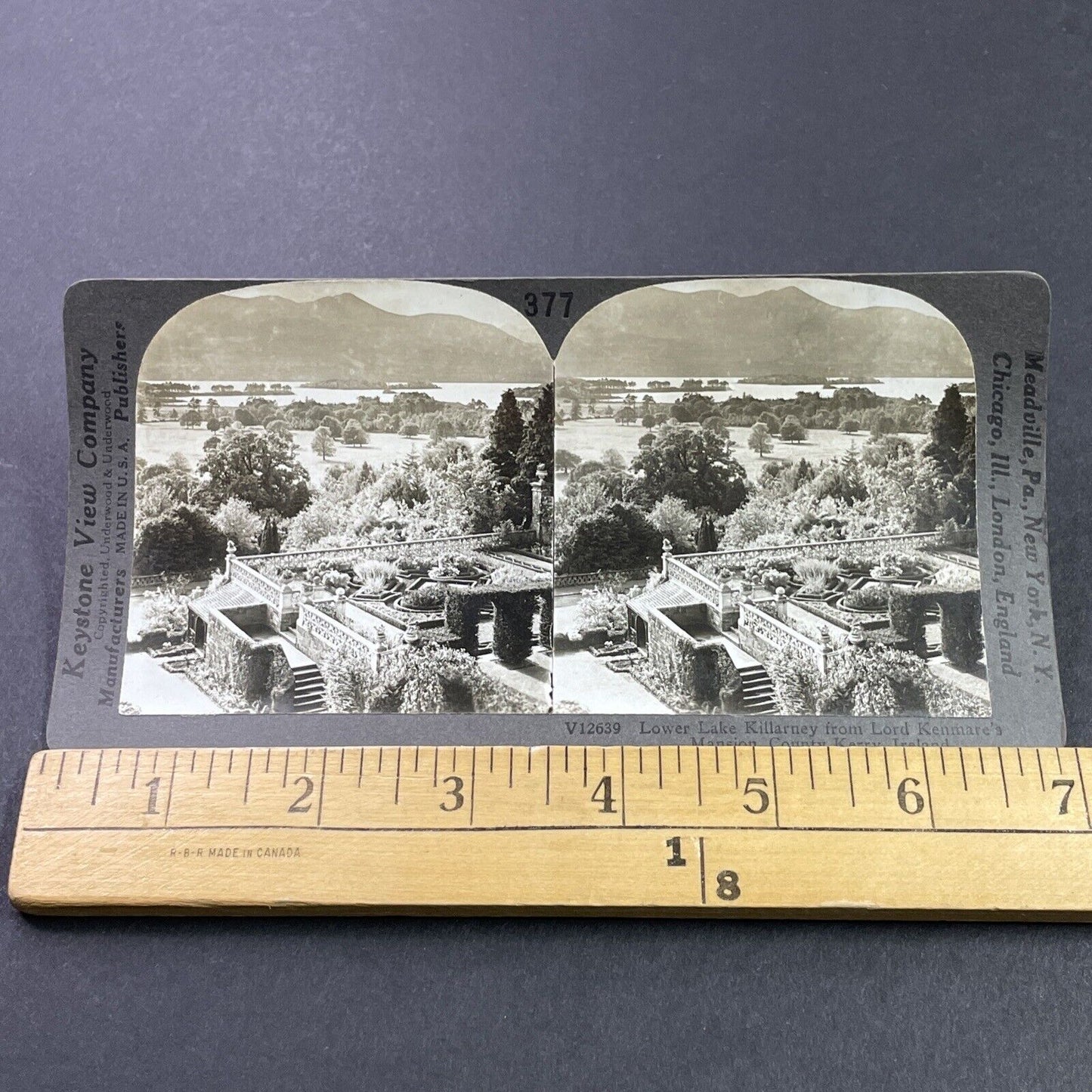 Antique 1910s Killarney Kenmare Ireland County Kerry Stereoview Photo Card P3740