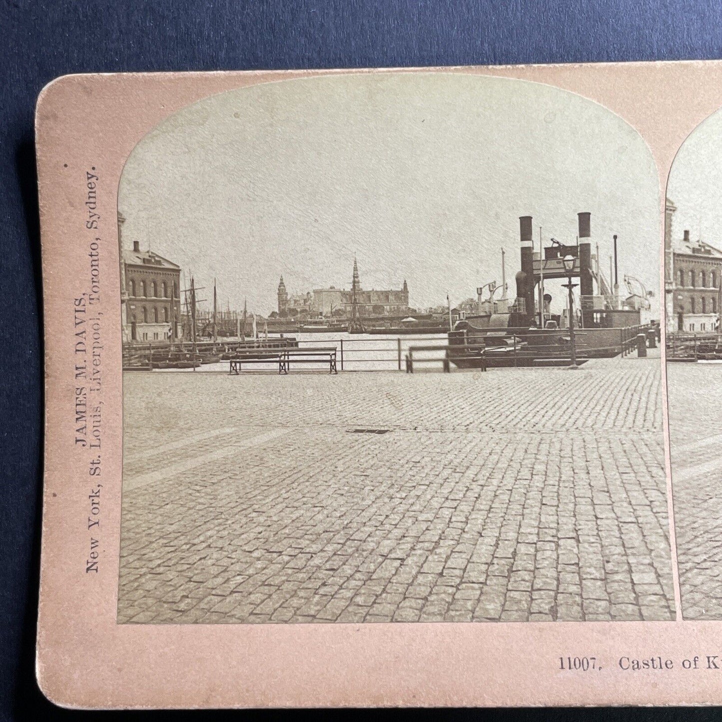 Antique 1896 Kronborg Castle Helsingor Denmark Stereoview Photo Card P1586