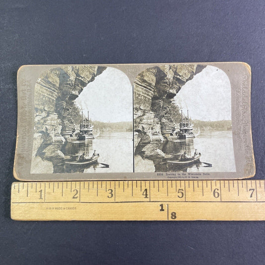 Apollo No. 1 Excursion Boat Stereoview Wisconsin Dells Antique c1901 X3140