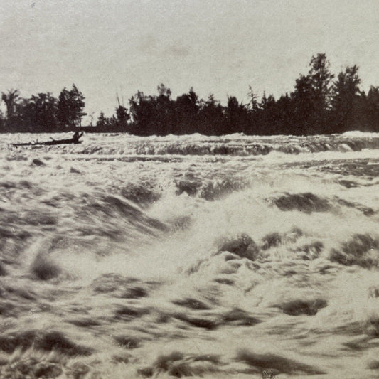 Antique 1860s Niagara Falls Rapids First Photos Stereoview Photo Card P2535