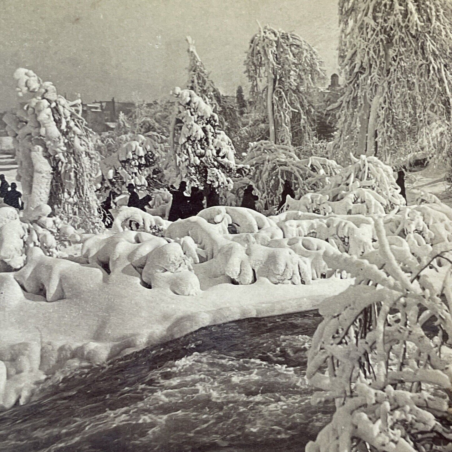 The Ice King's Domain Luna Island New York Stereoview Antique c1898 Y1863