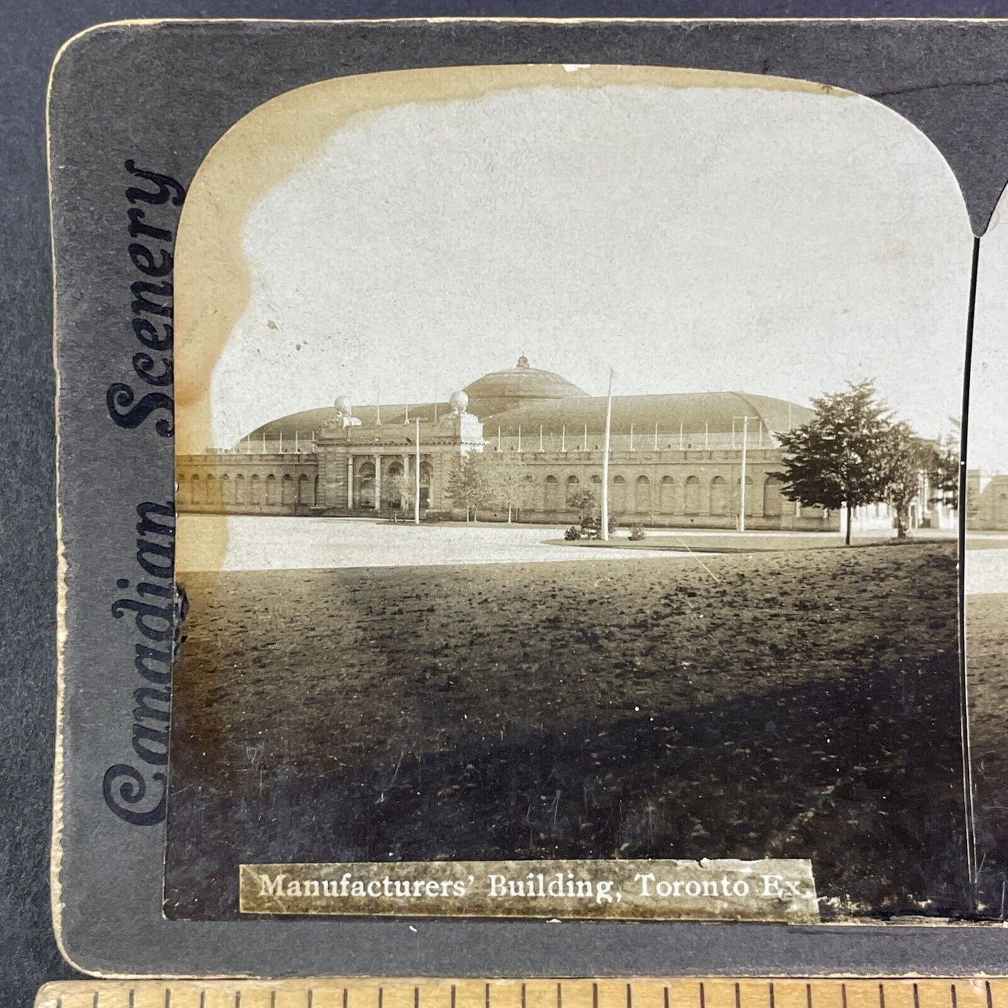 Toronto Manufacturers Building Stereoview Ontario Canada Antique c1901 Y2792