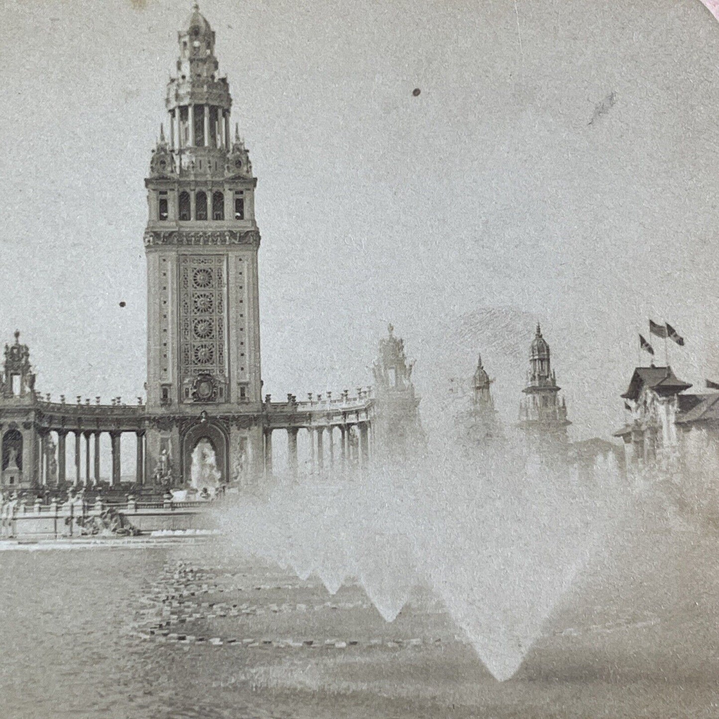 Electric Tower St. Louis Missouri Stereoview James M. Davis Antique c1901 X3262