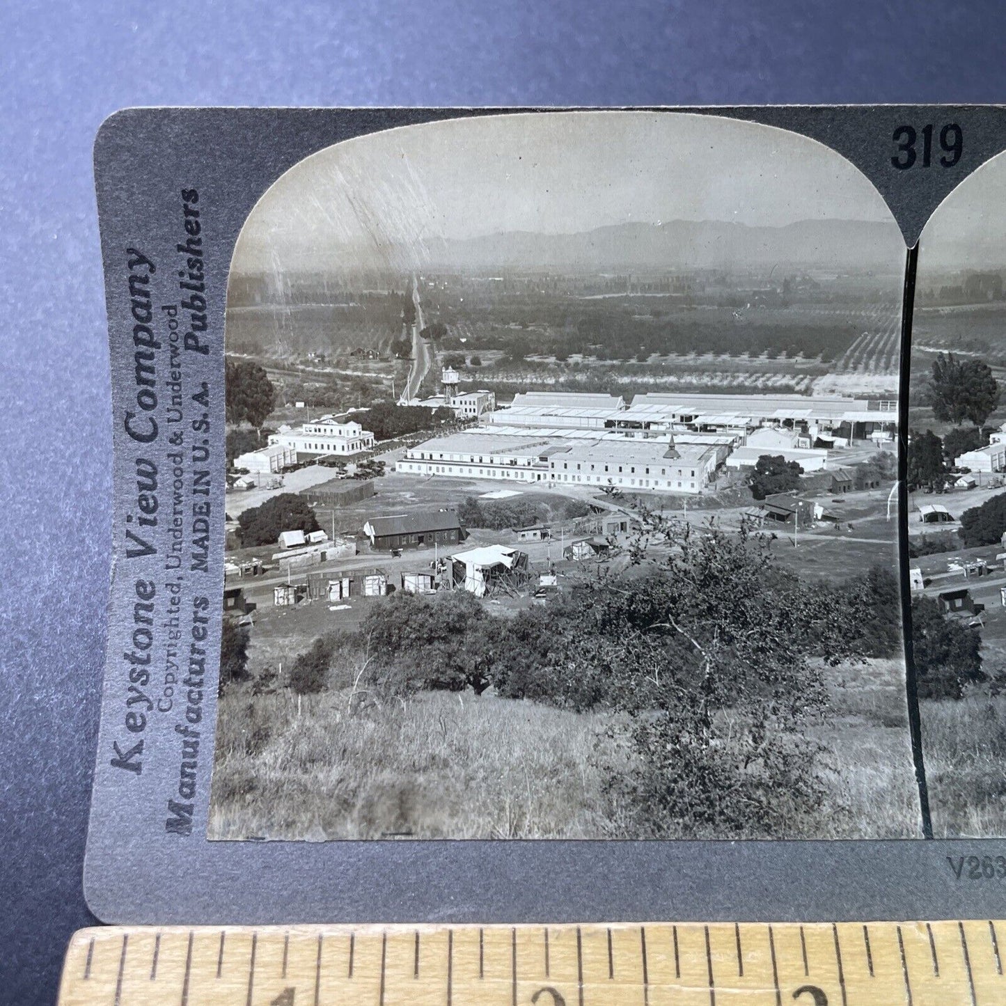 Antique 1920s Universal City Los Angeles California Stereoview Photo Card P3156