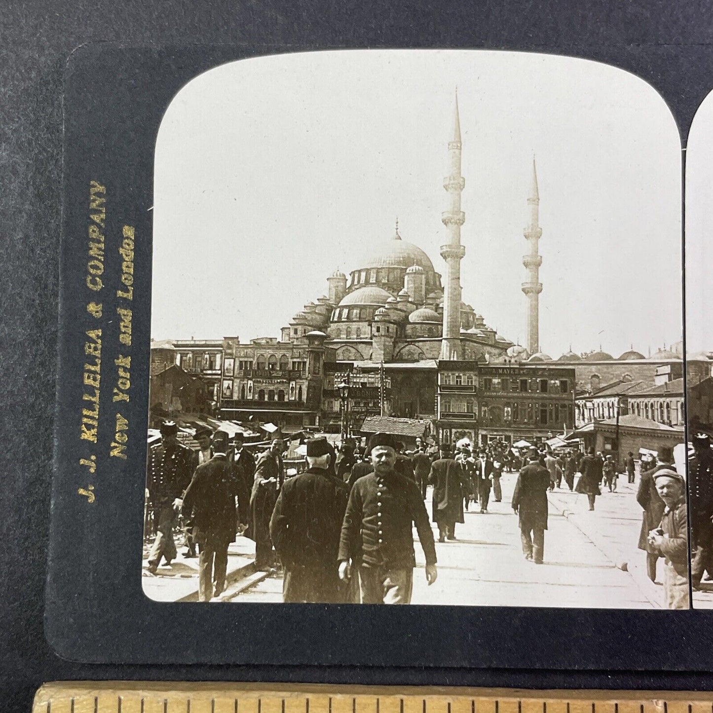 Valide Sultan New Mosque Turkey Turkiye Stereoview Antique c1901 Y1380