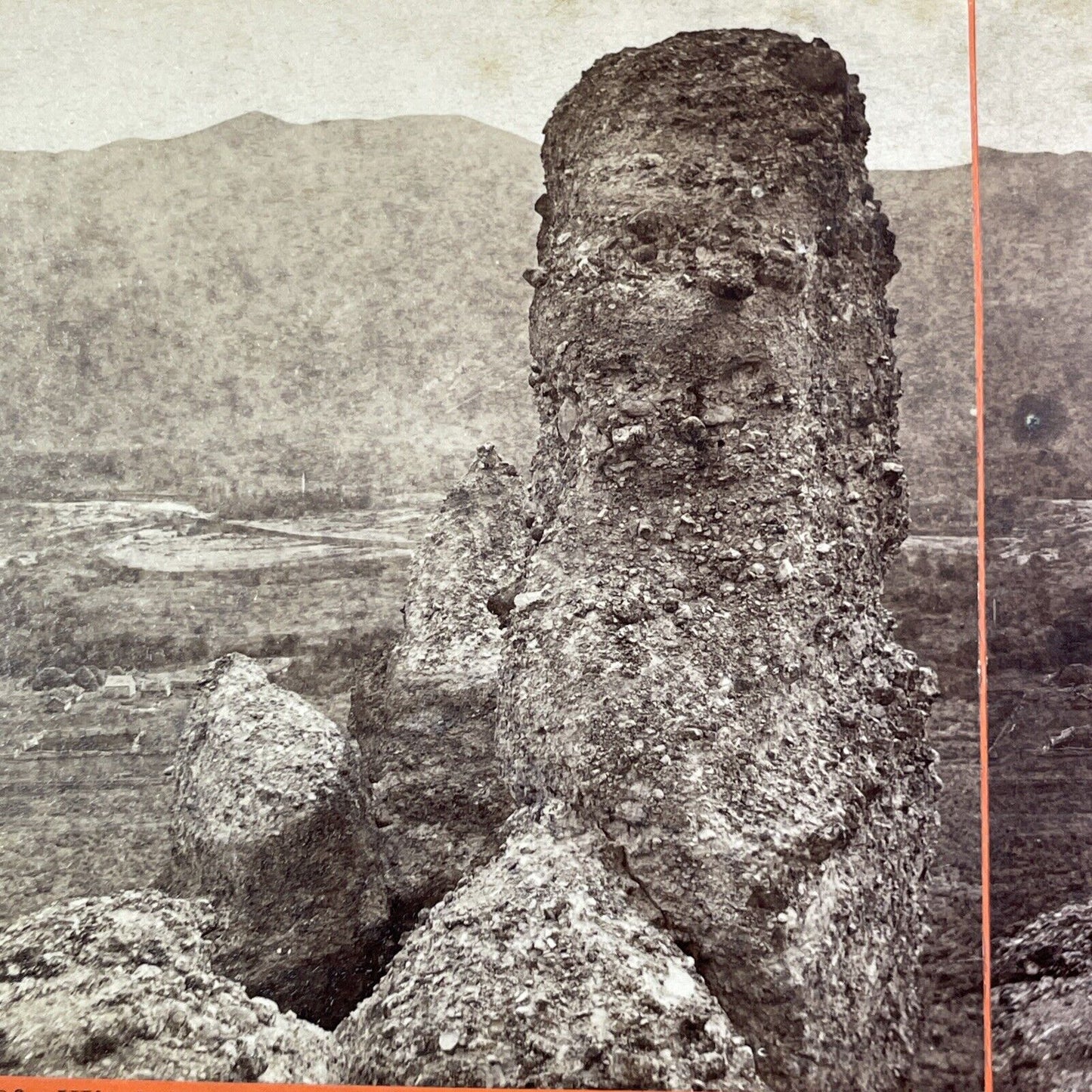 Witch Rocks in Echo Canyon Utah Stereoview C.L. Pond UPRR c1870s Y2509