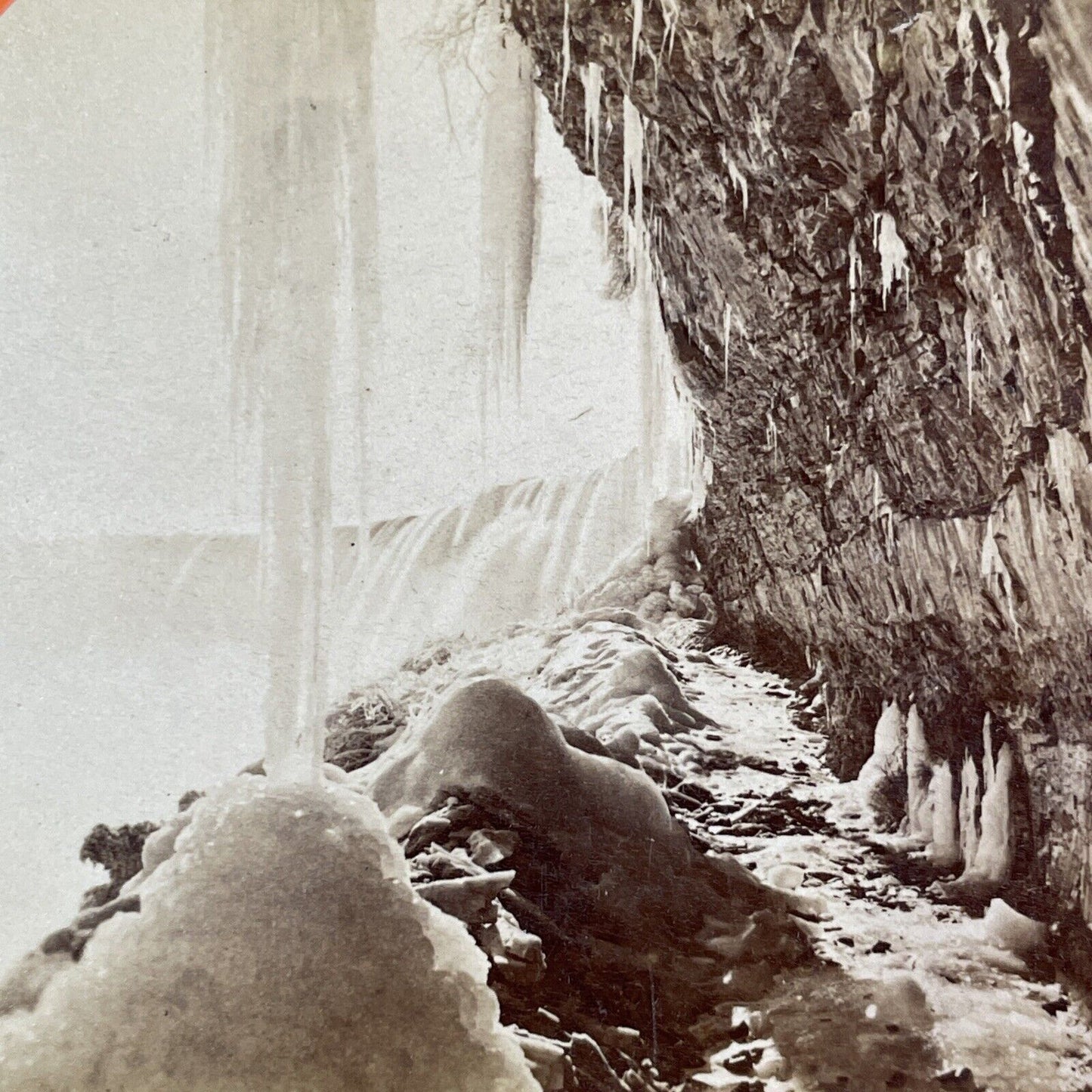 Niagara Falls from Gorge Ridge Ontario Stereoview George Barker c1870s Y2460