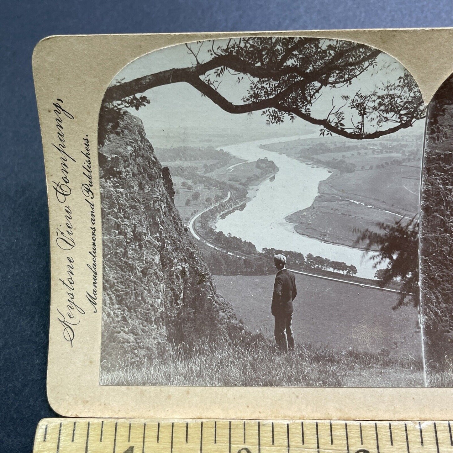 Antique 1898 Valley Of The Tay Scotland UK Stereoview Photo Card V2852