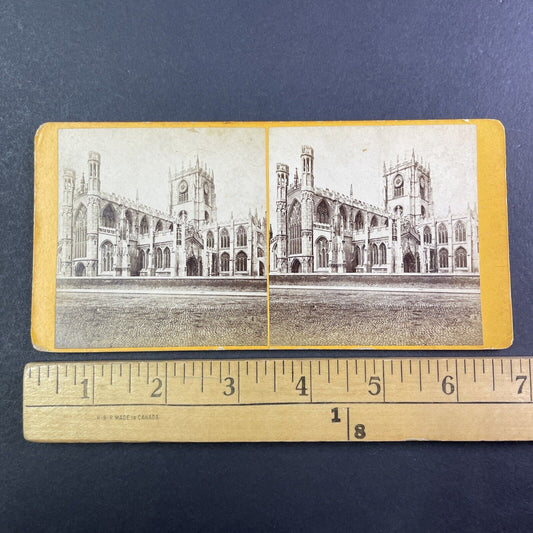 St. Mary's Church in Beverley England UK Stereoview Antique c1860s Y1428