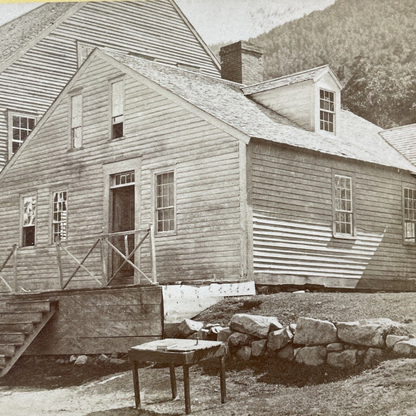 Antique 1870s The Willey House Crawford Notch NH Stereoview Photo Card V1988