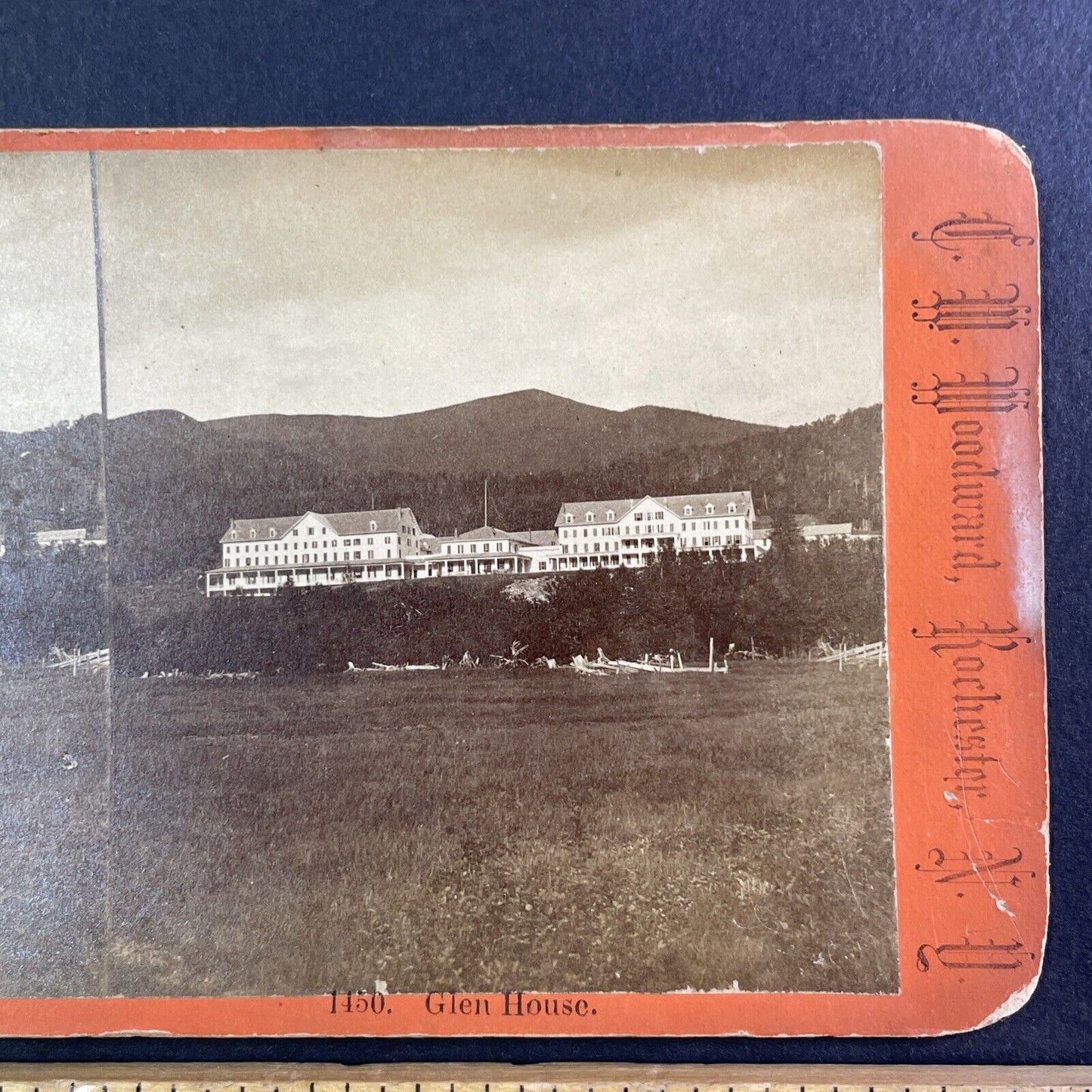 The Glen House Gorham New Hampshire Stereoview C.W. Woodward c1870s Y929