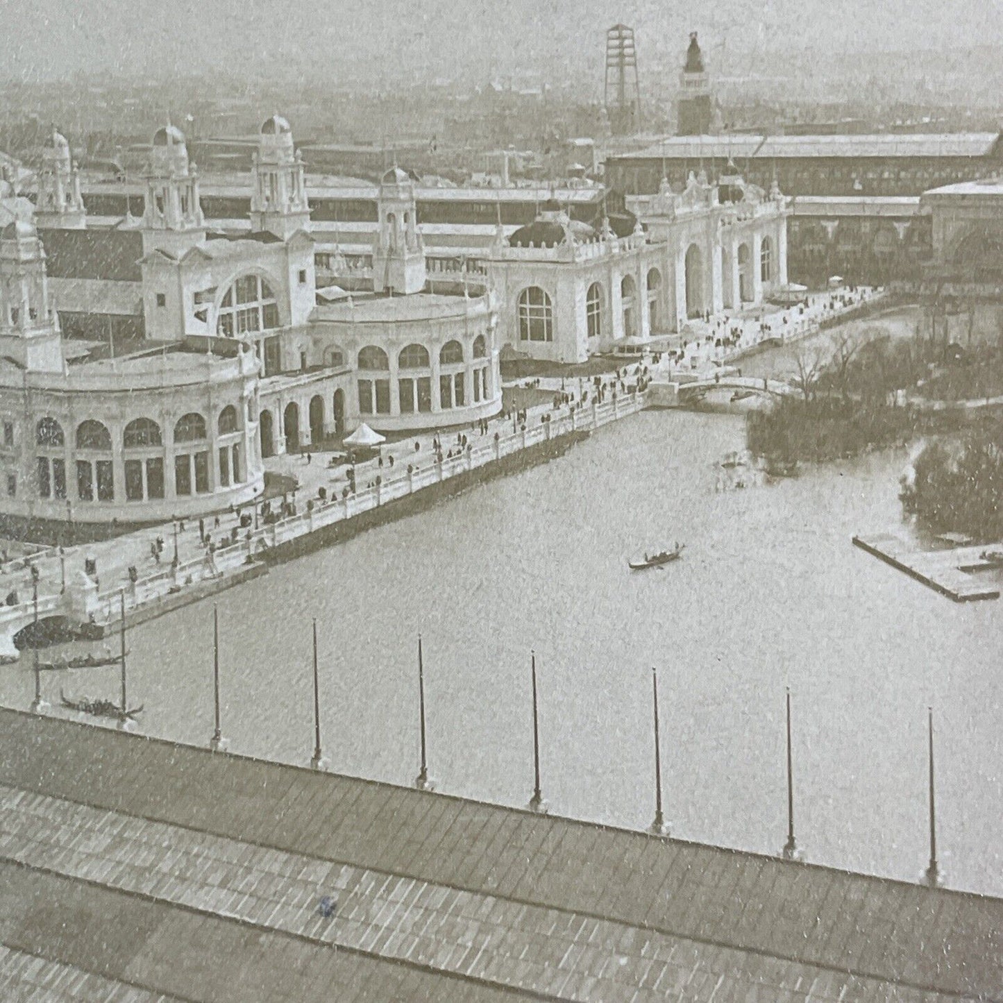 The Mining Building Stereoview Chicago World's Fair Antique c1893 X3218