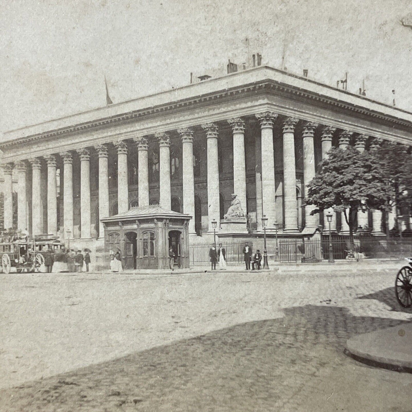 Antique 1870s The Paris Stock Exchange France Stereoview Photo Card P2460-11