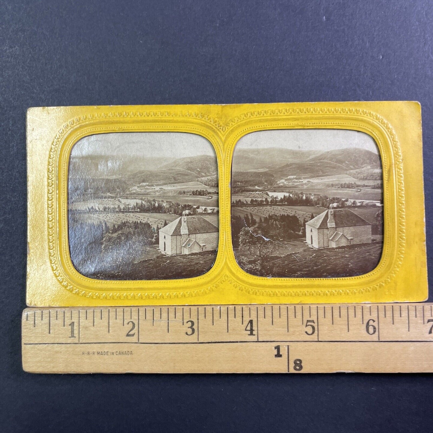 Pontarlier France Vineyards Stereoview French Tissue Antique c1860s XT2105