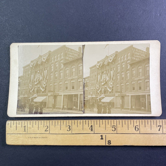 Kora Shrine Freemason Temple Stereoview Lewiston Maine I.L. Hammond c1880 Y135