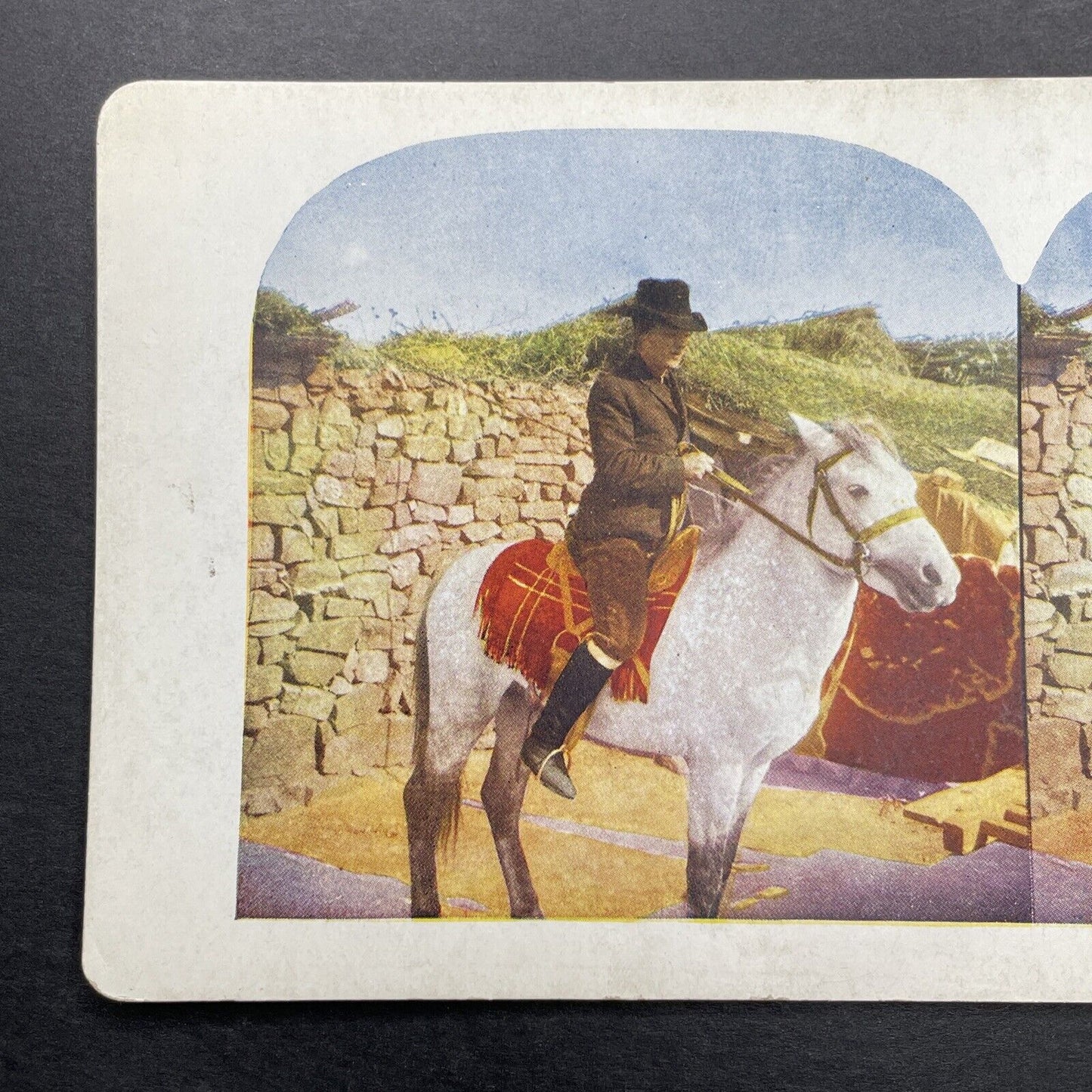 Antique 1905 Author Richard Barry In China Stereoview Photo Card P580-089