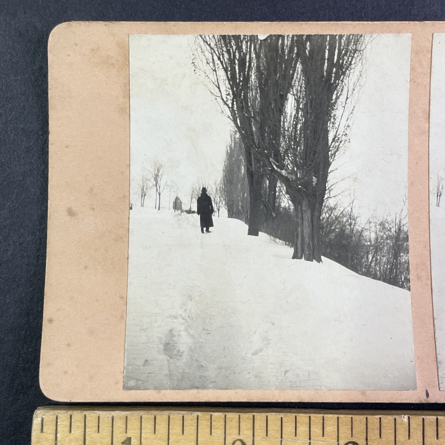 Along the Rideau Canal Ottawa Canada Stereoview OOAK Antique c1908 Y2713