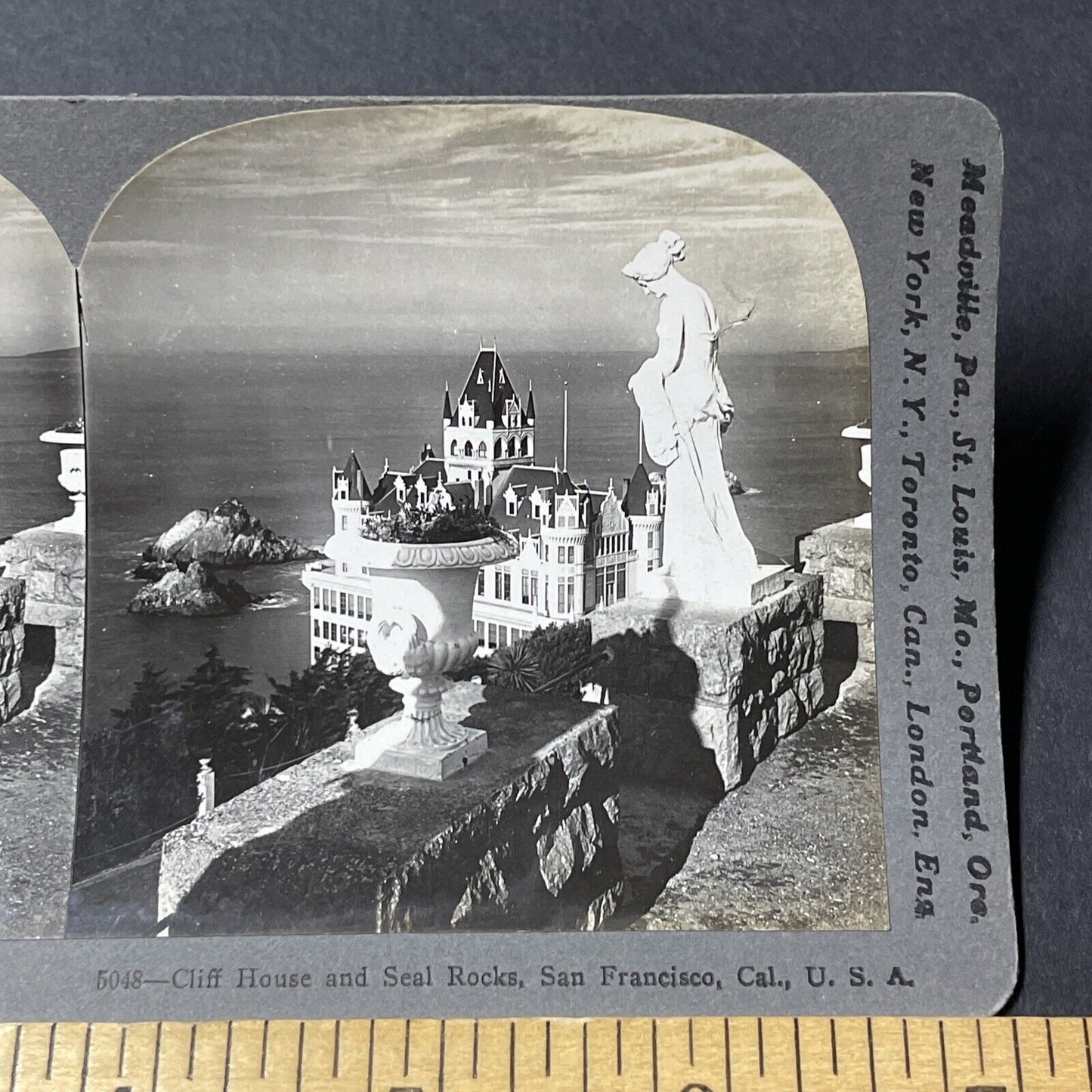 Antique 1901 Cliff House San Francisco California Stereoview Photo Card V2845