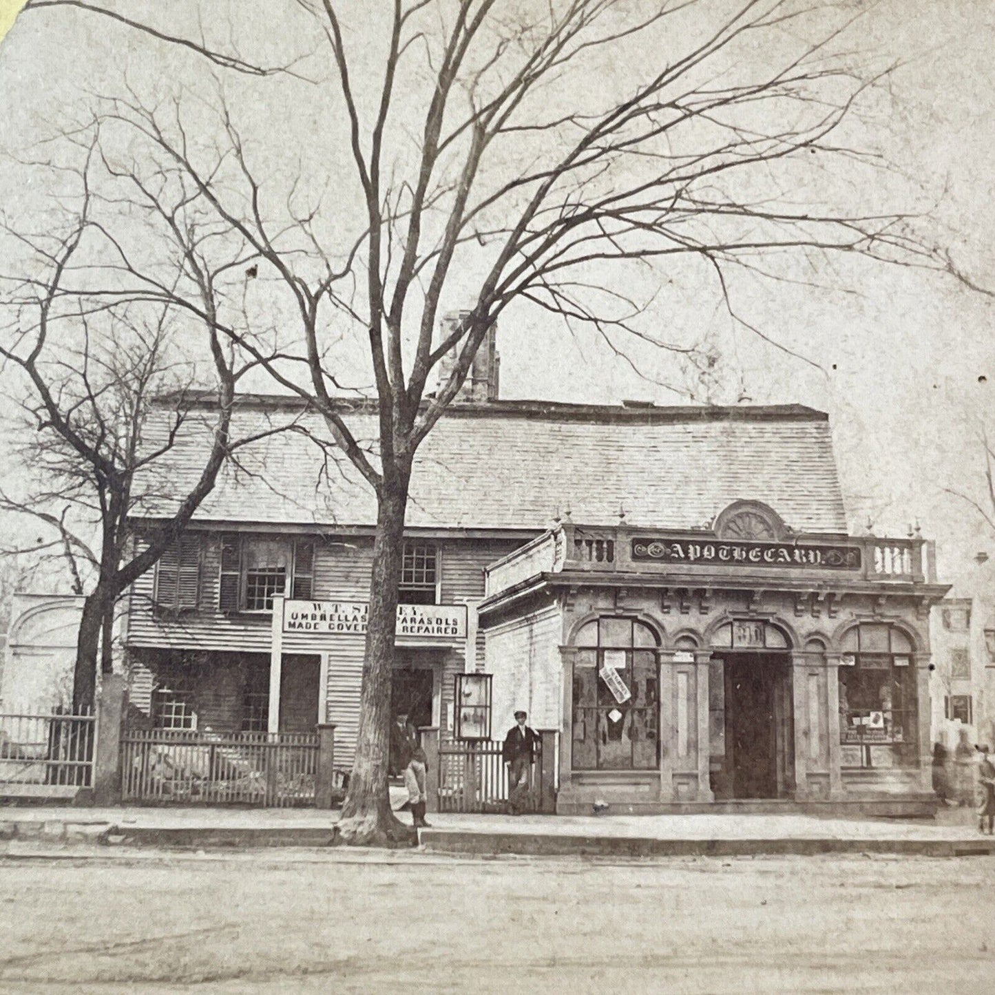 Salem Witch Trial House MASS J. Corwin Stereoview GK Proctor Antique c1867 X4092