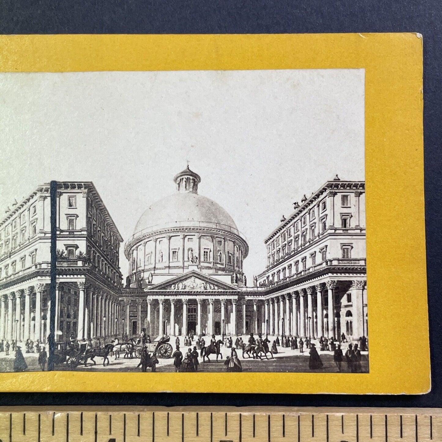 Saint Charles Borromeo Church Stereoview Milan Italy Antique c1870 X4230