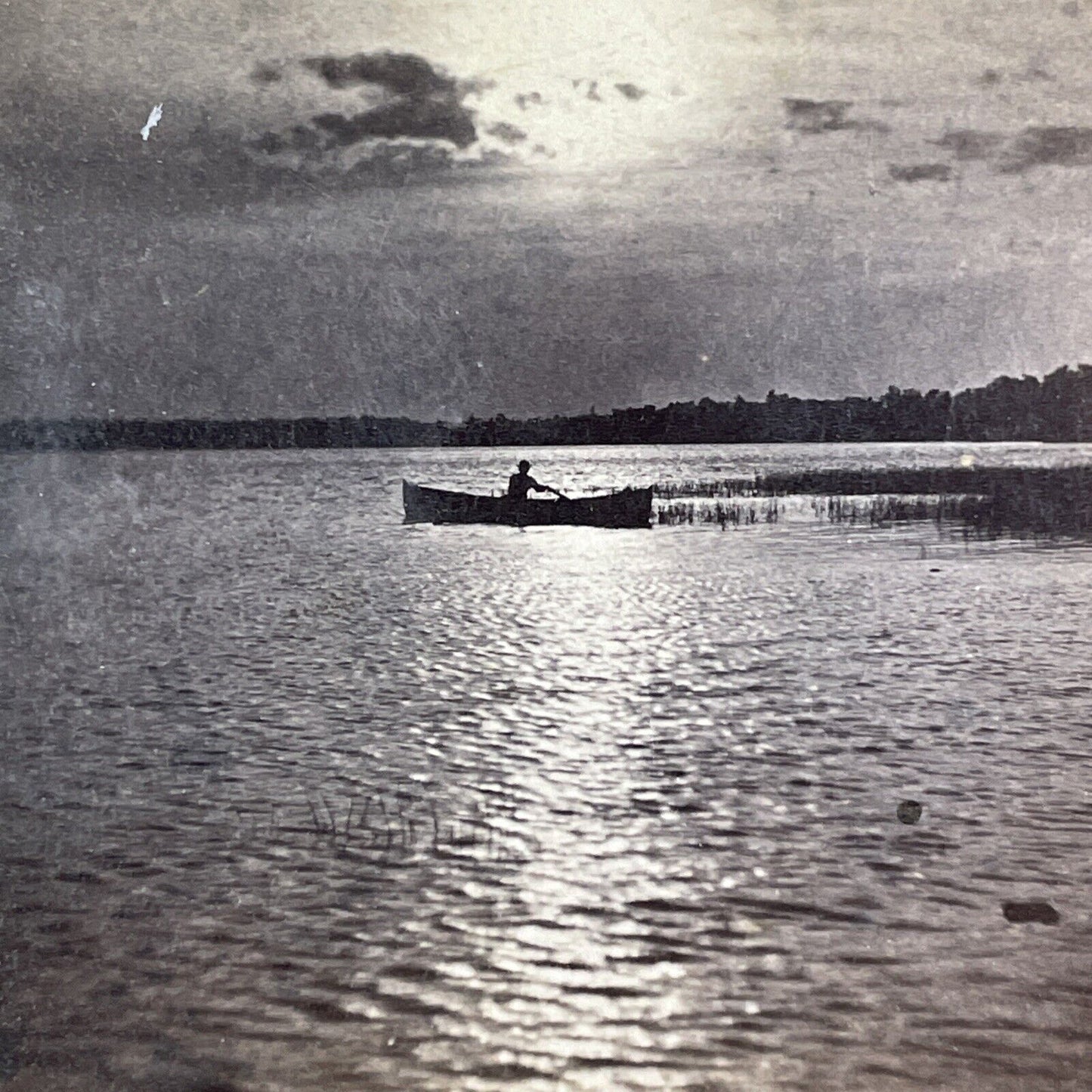 Niagara River Boating Row Boat Stereoview George Curtis Antique c1870 Y2439