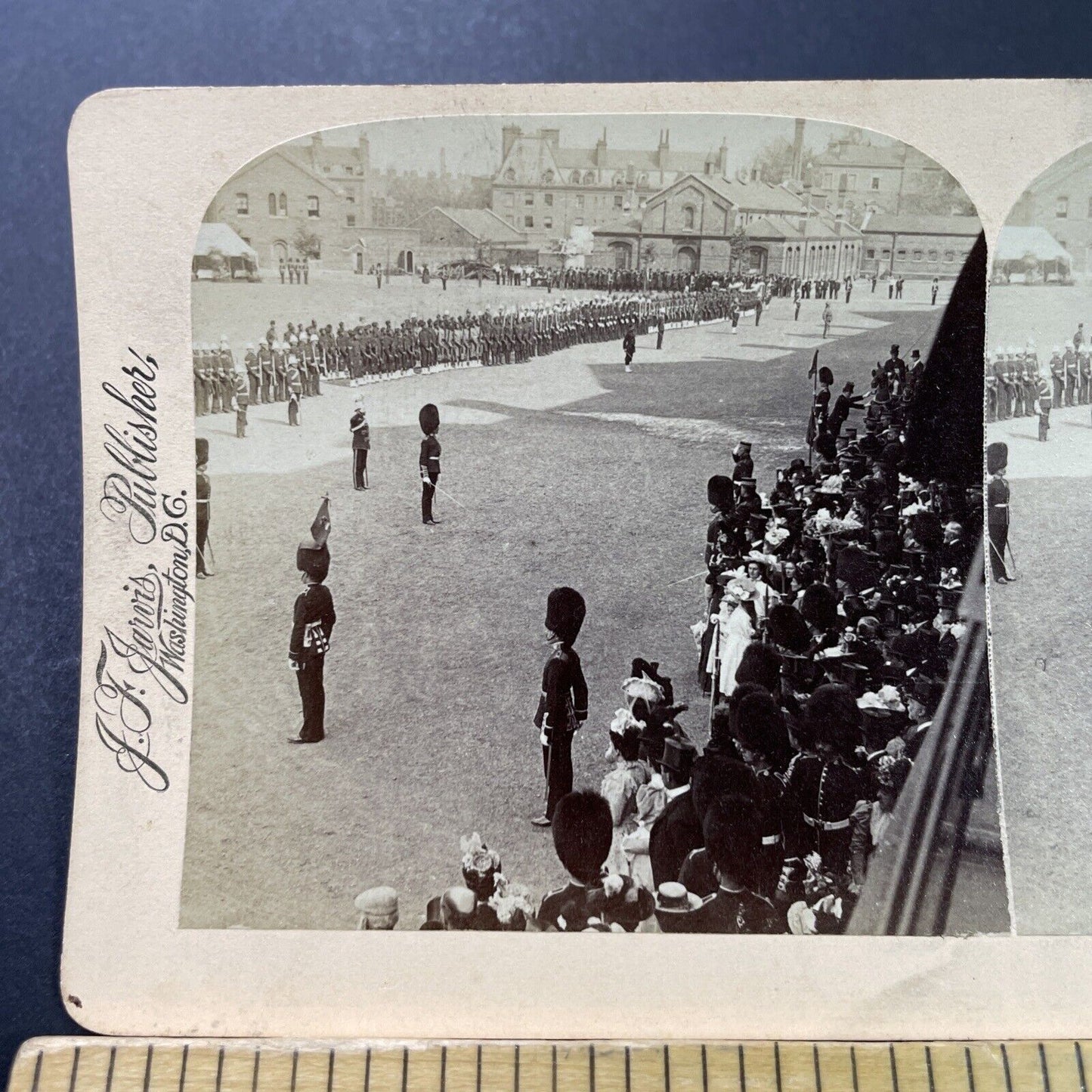 Antique 1902 Coronation Of King Edward VII England Stereoview Photo Card P3893