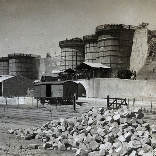 Antique 1920s Brick Factory Cordoba Argentina Stereoview Photo Card P2029