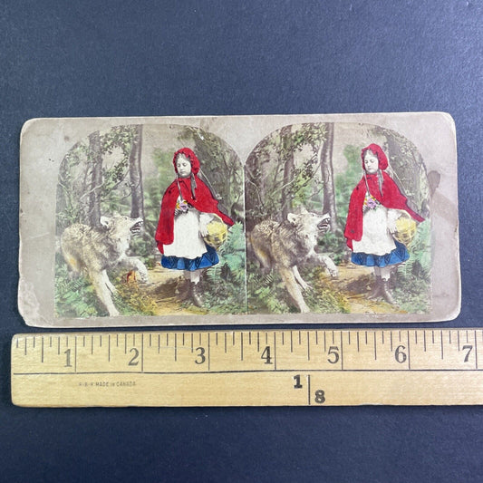 Little Red Riding Hood Stereoview Attributed To James Robinson c1859 Y1212