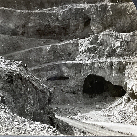 Antique 1910s Zinc & Lead Mine Joplin Missouri Stereoview Photo Card V2593