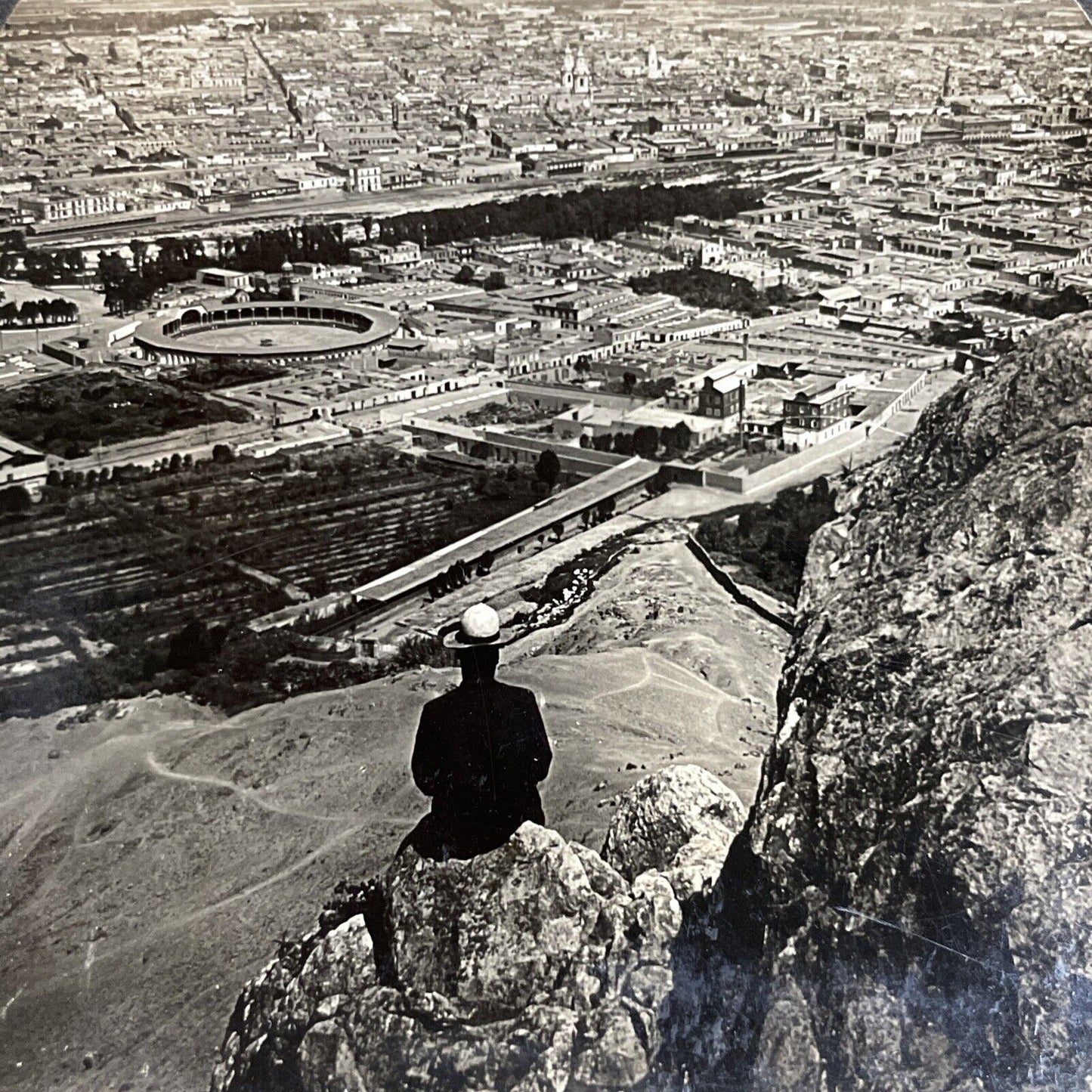 Antique 1920s Lima Peru City View Stereoview Photo Card P5056