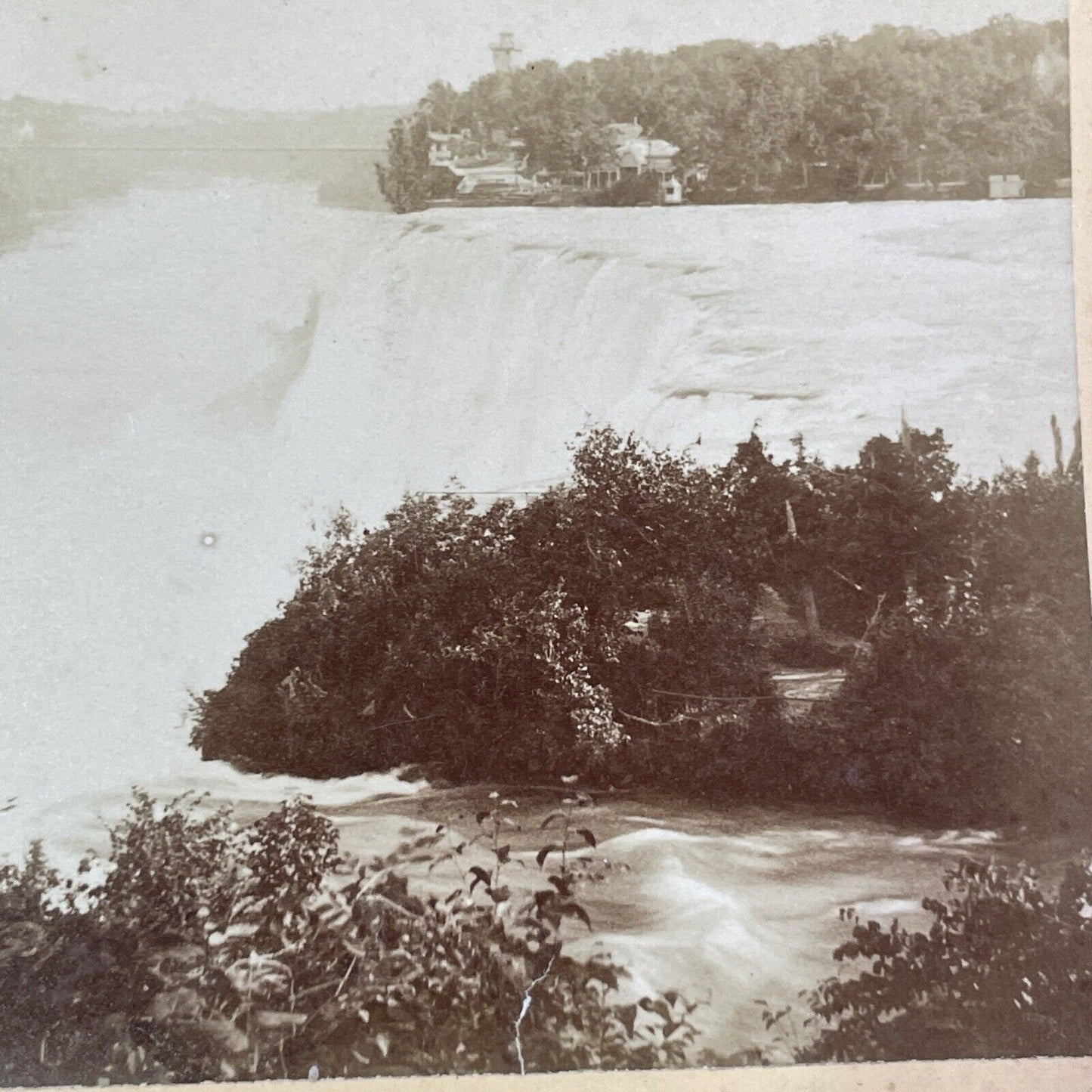 American Falls from Goat Island Stereoview Niagara Falls Antique c1880 Y2132