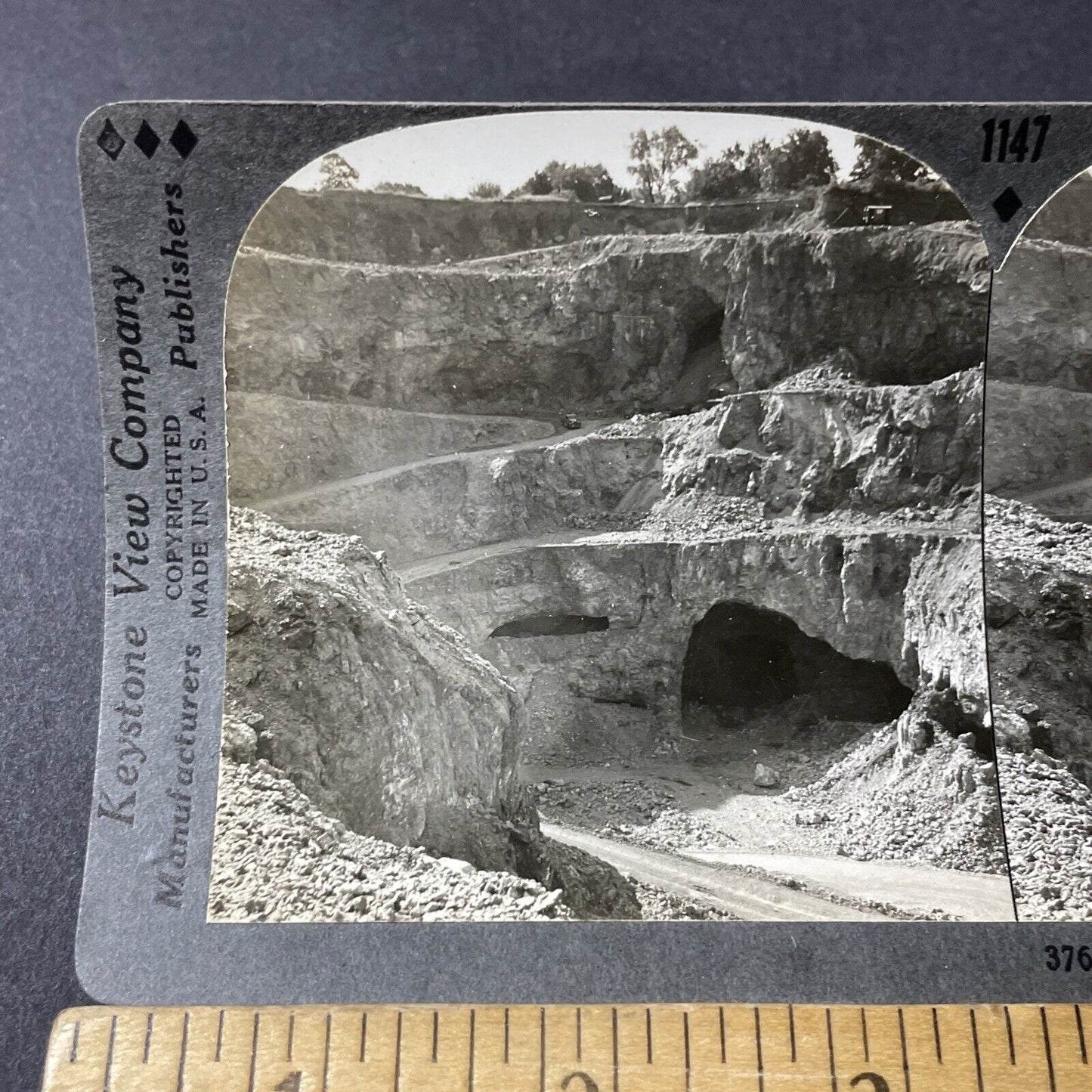 Antique 1910s Zinc & Lead Mine Joplin Missouri Stereoview Photo Card V2593