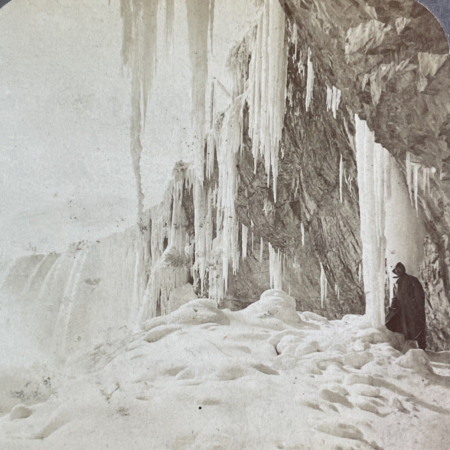 Gorge Ledge Niagara Falls Ontario Canada Stereoview Antique c1902 Y2756