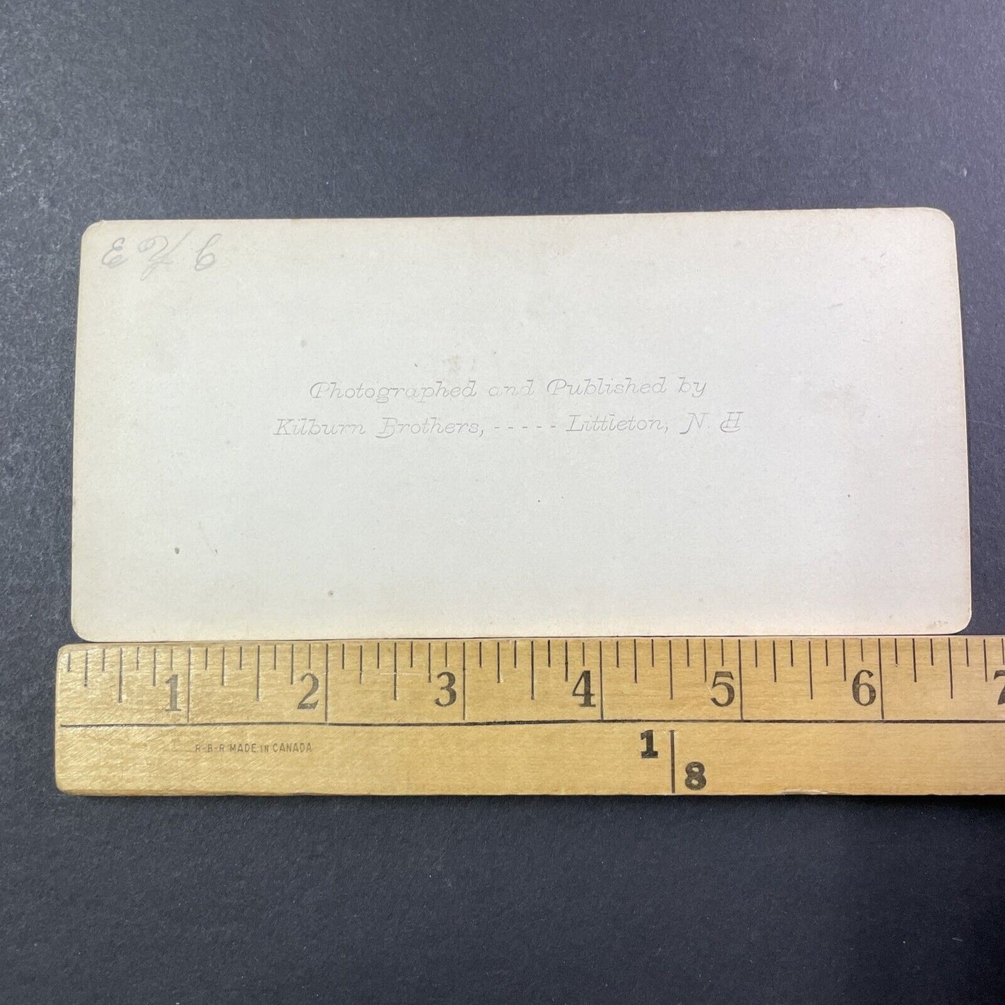 Cannon Mountain New Hampshire Stereoview Photo Card Antique c1872 X918