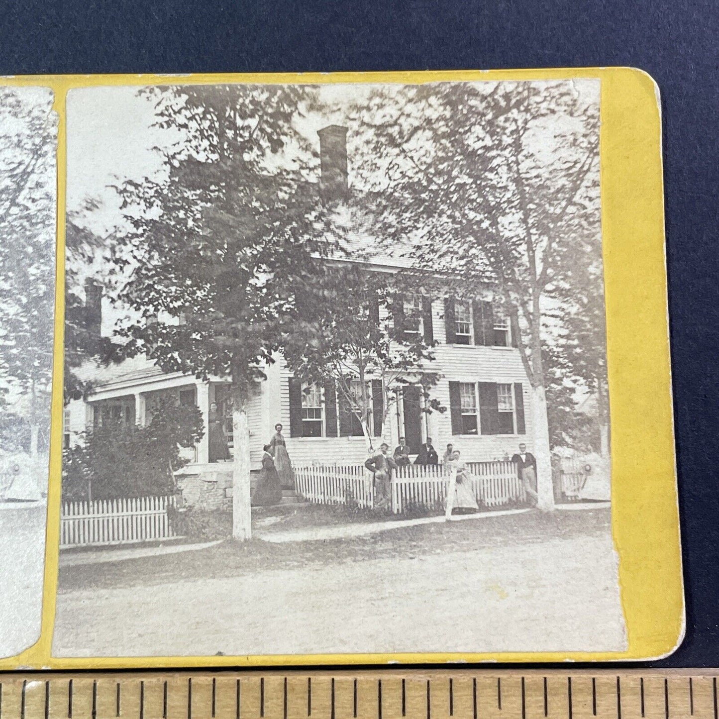 Mrs Charles Clark House Stereoview Portland Maine Antique c1869 X957