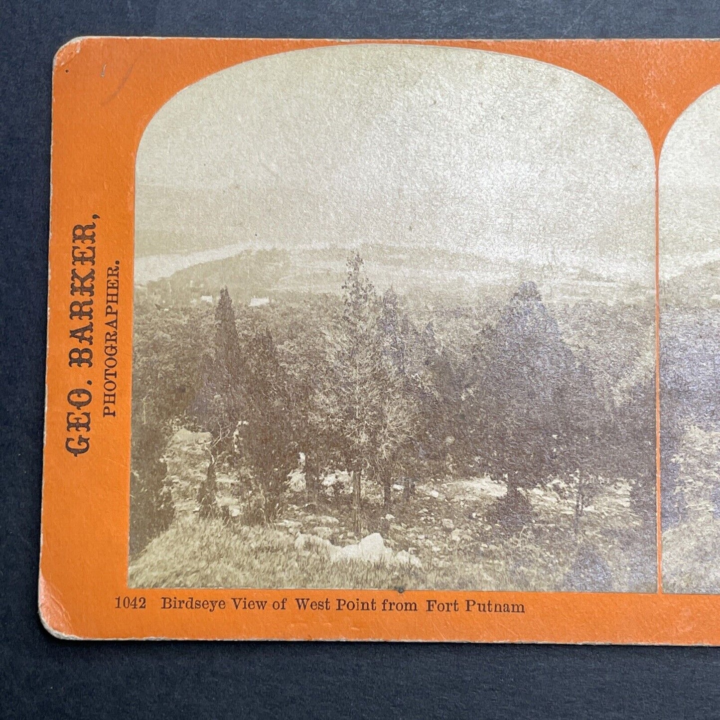 Antique 1860s West Point Military Academy Stereoview Photo Card P1186