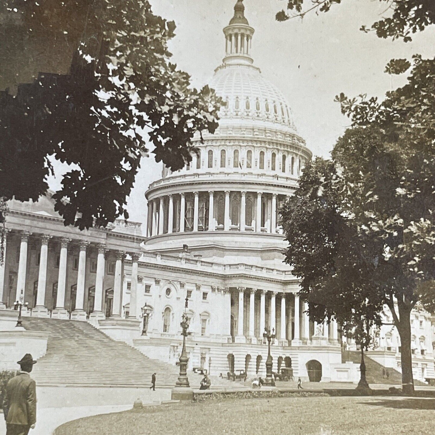 The Capitol Building Washington D.C. Stereoview Keystone Antique c1900 X4140