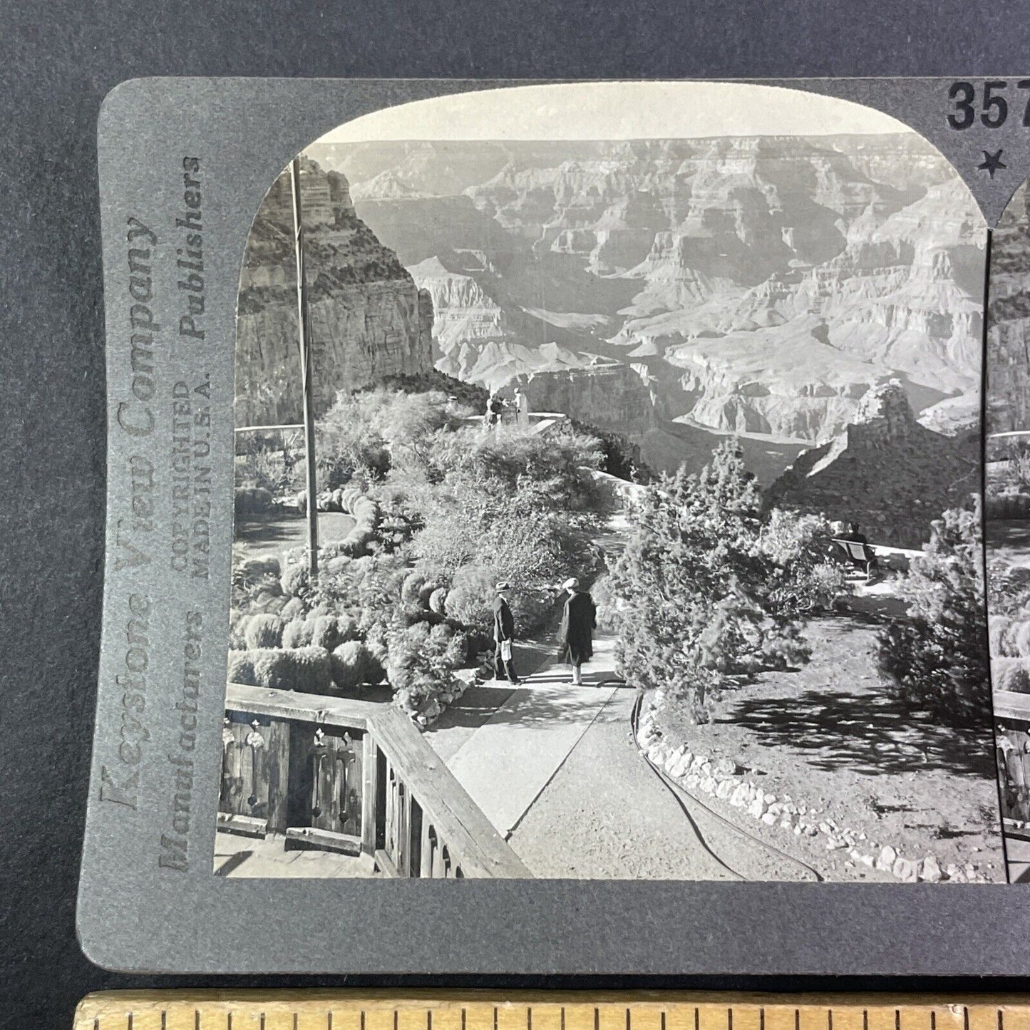 Pathway to the Grand Canyon in Arizona Stereoview Antique c1920s Y965