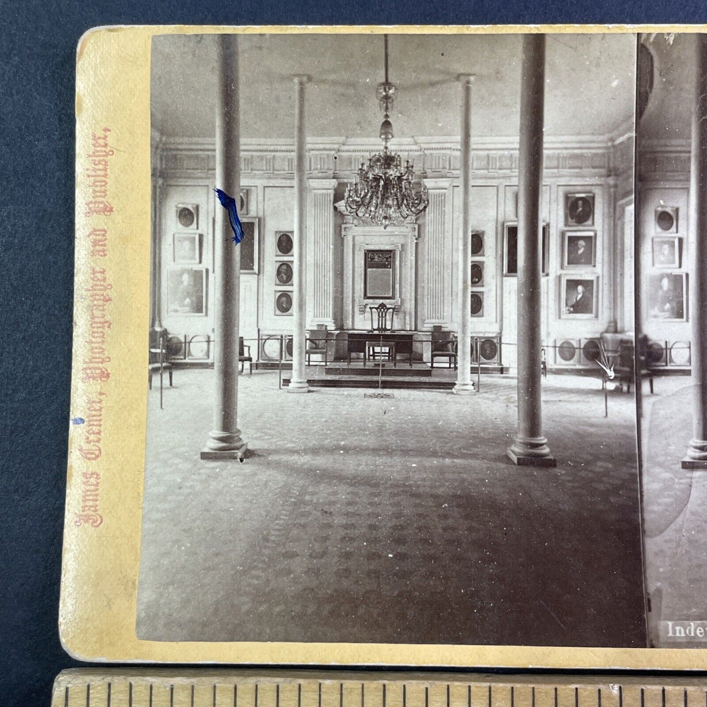 Independence Hall Philadelphia Stereoview James Cremer c1876 Y1744