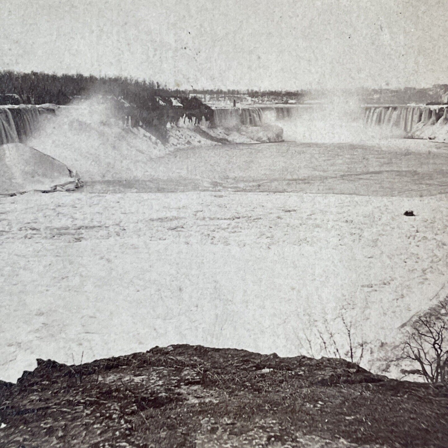 Niagara Falls Panaroma View Stereoview JP Soule Antique c1870 X3650